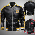 Men's Faux Leather Biker Jacket Mens Custom Made